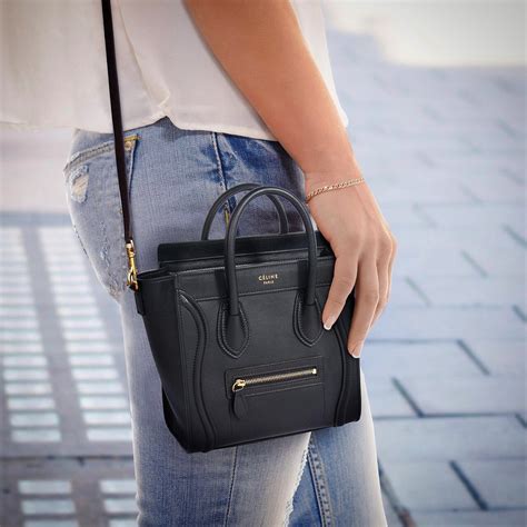 celine bag mini nano|celine nano luggage tote bag.